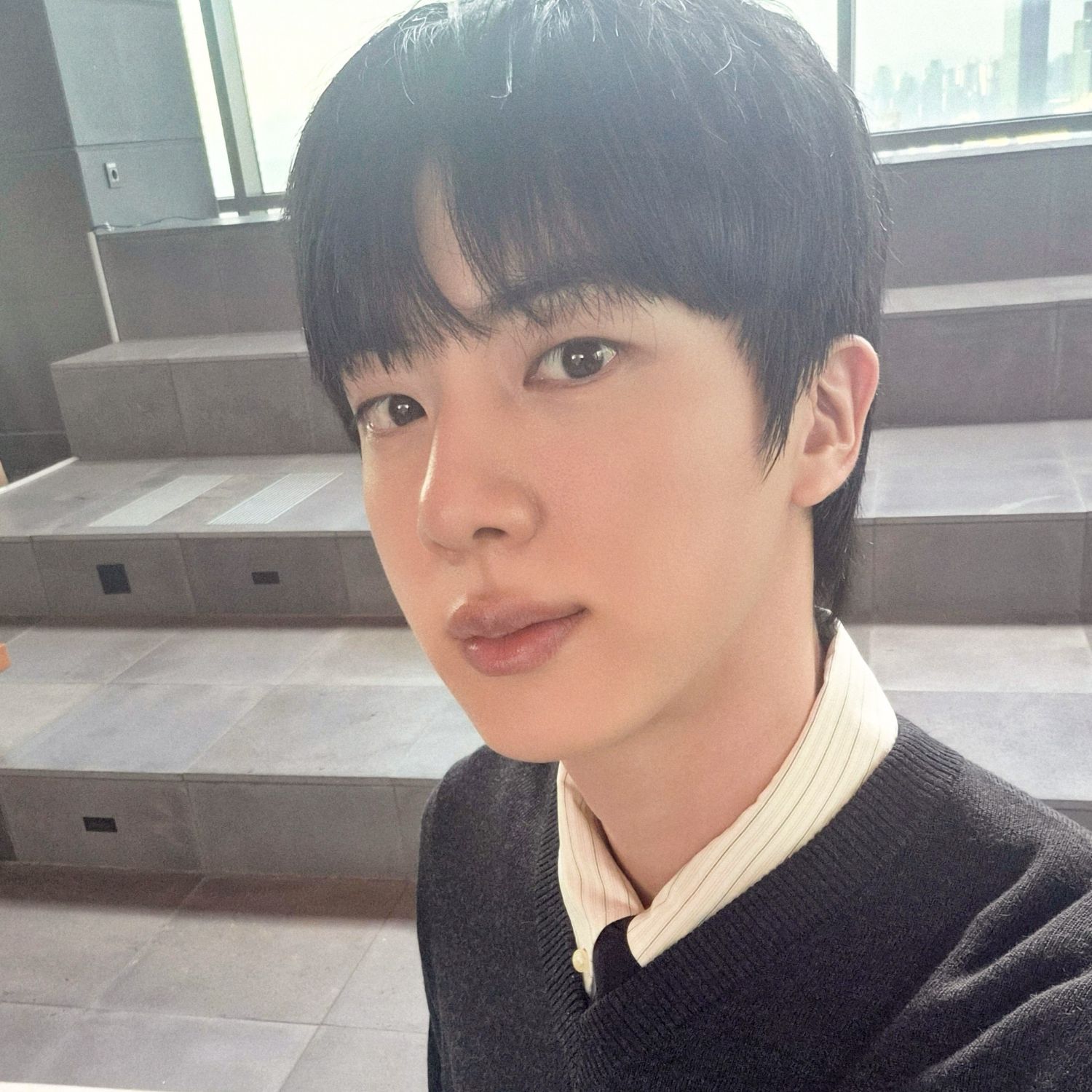 A moment captured by Jin (BTS)'s fan