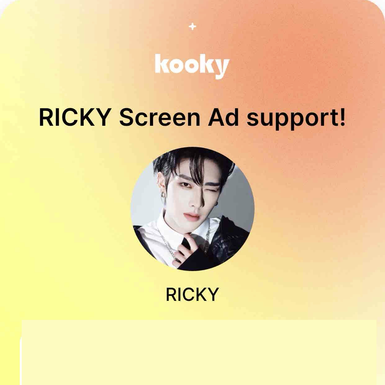 A moment captured by Ricky (ZEROBASEONE)'s fan