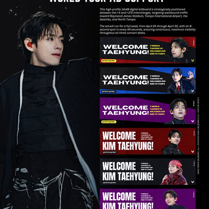 Recent activity shot of V (BTS)