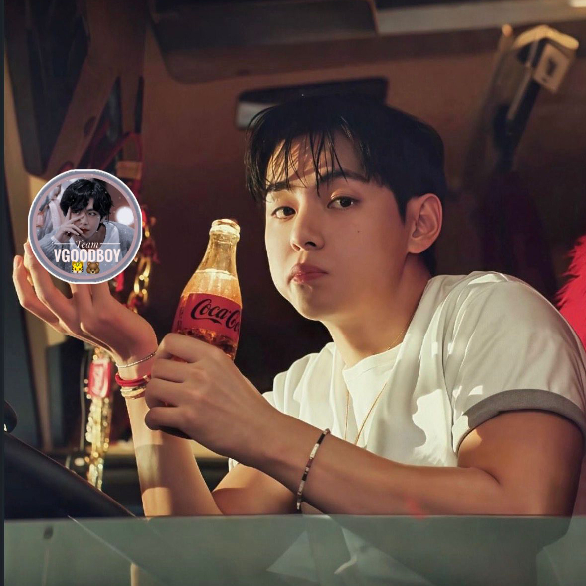 Recent activity shot of V (BTS)