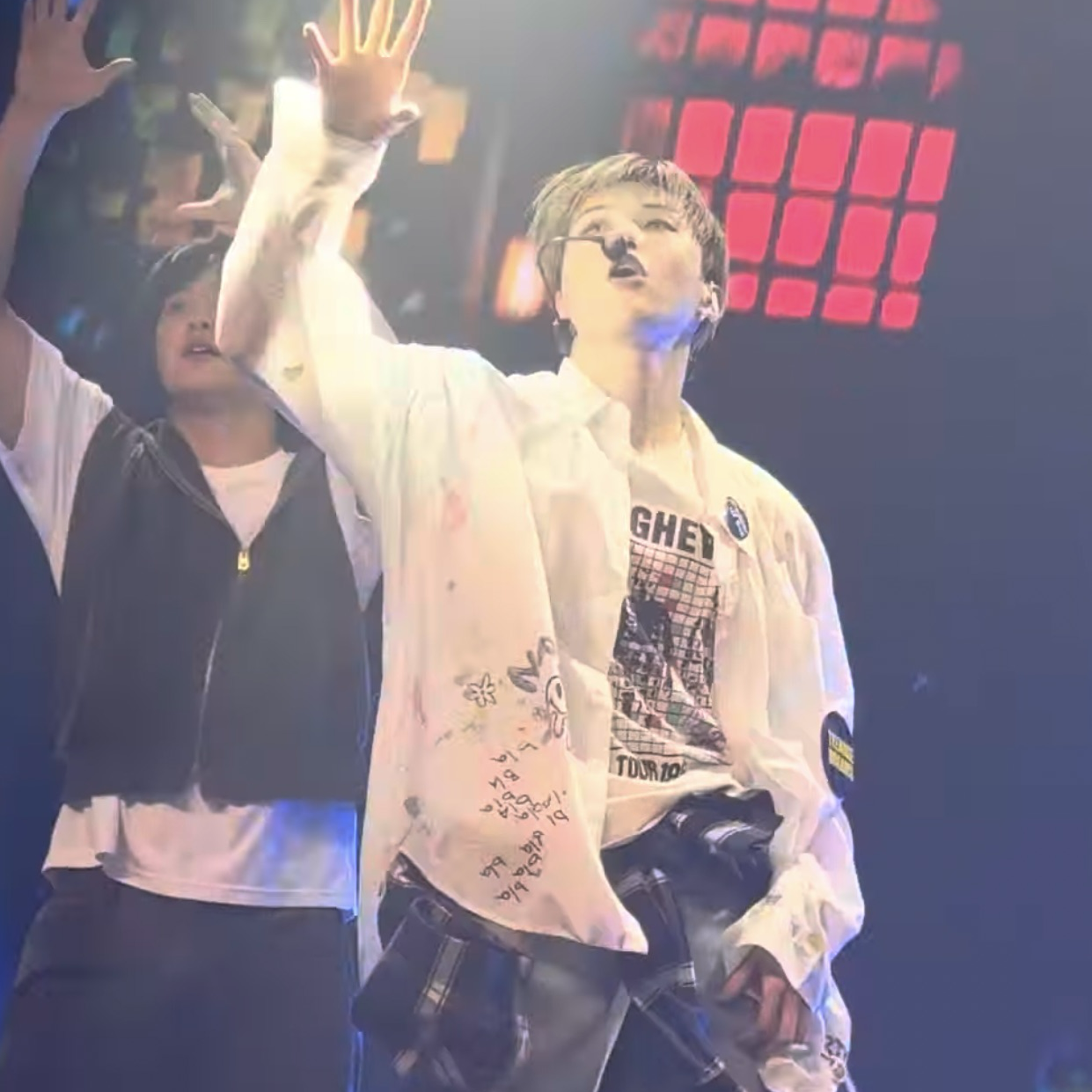 A moment captured by Kang Daniel's fan