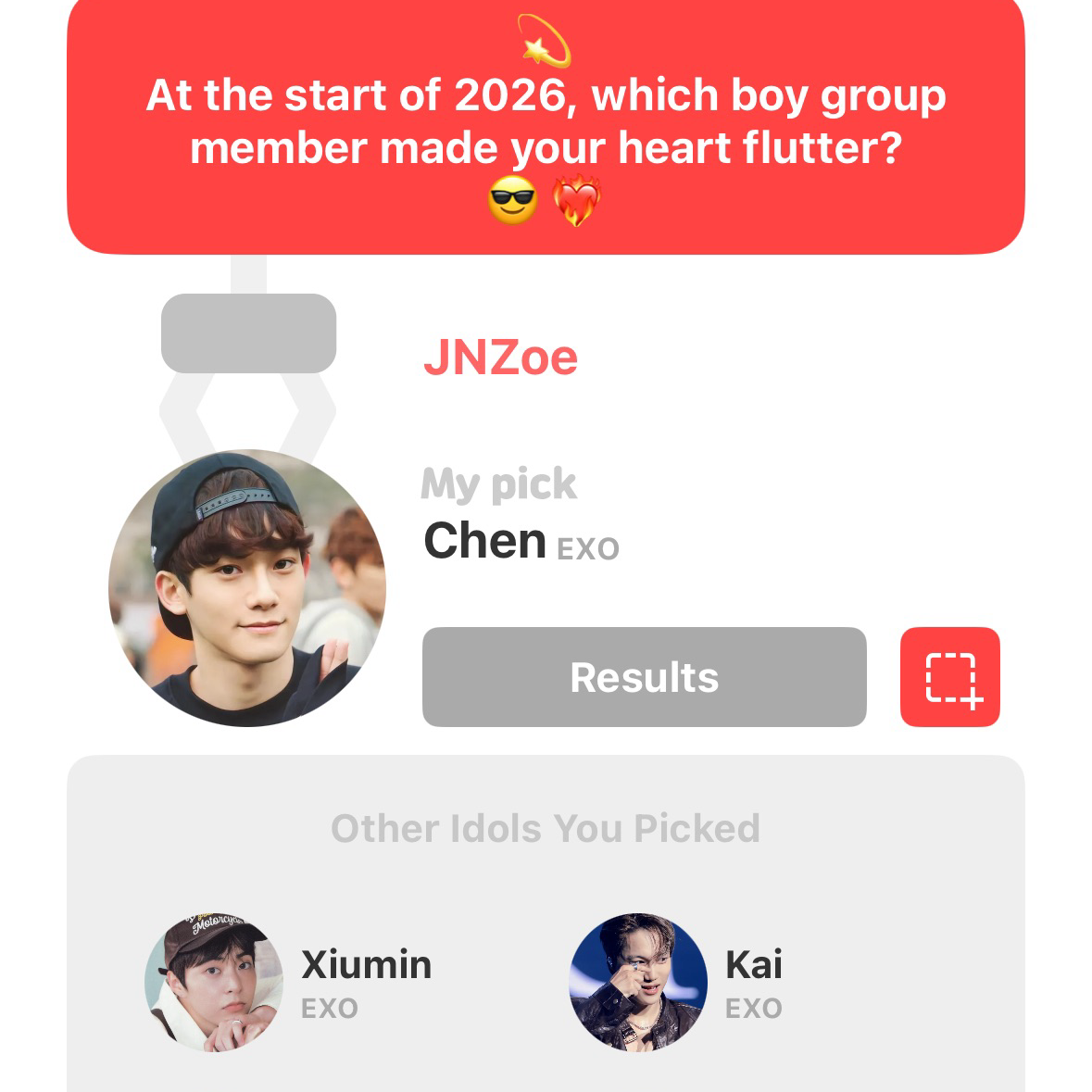 A moment captured by Chen (EXO)'s fan