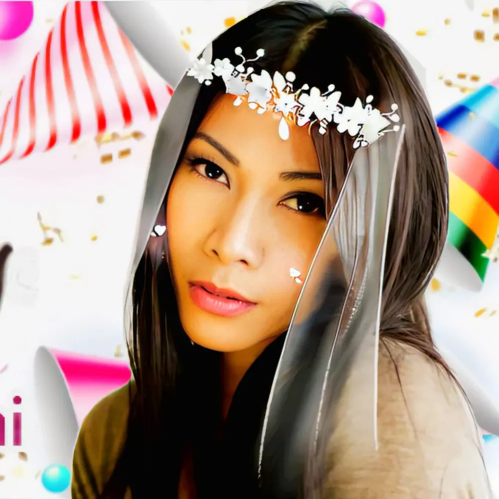 A moment captured by Anggun's fan