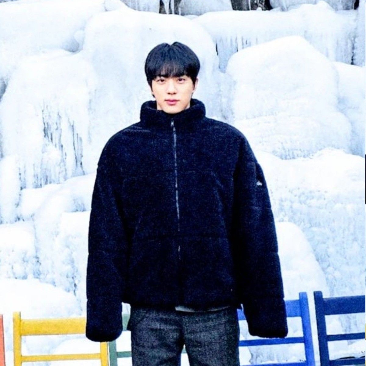 Recent activity shot of Jin (BTS)