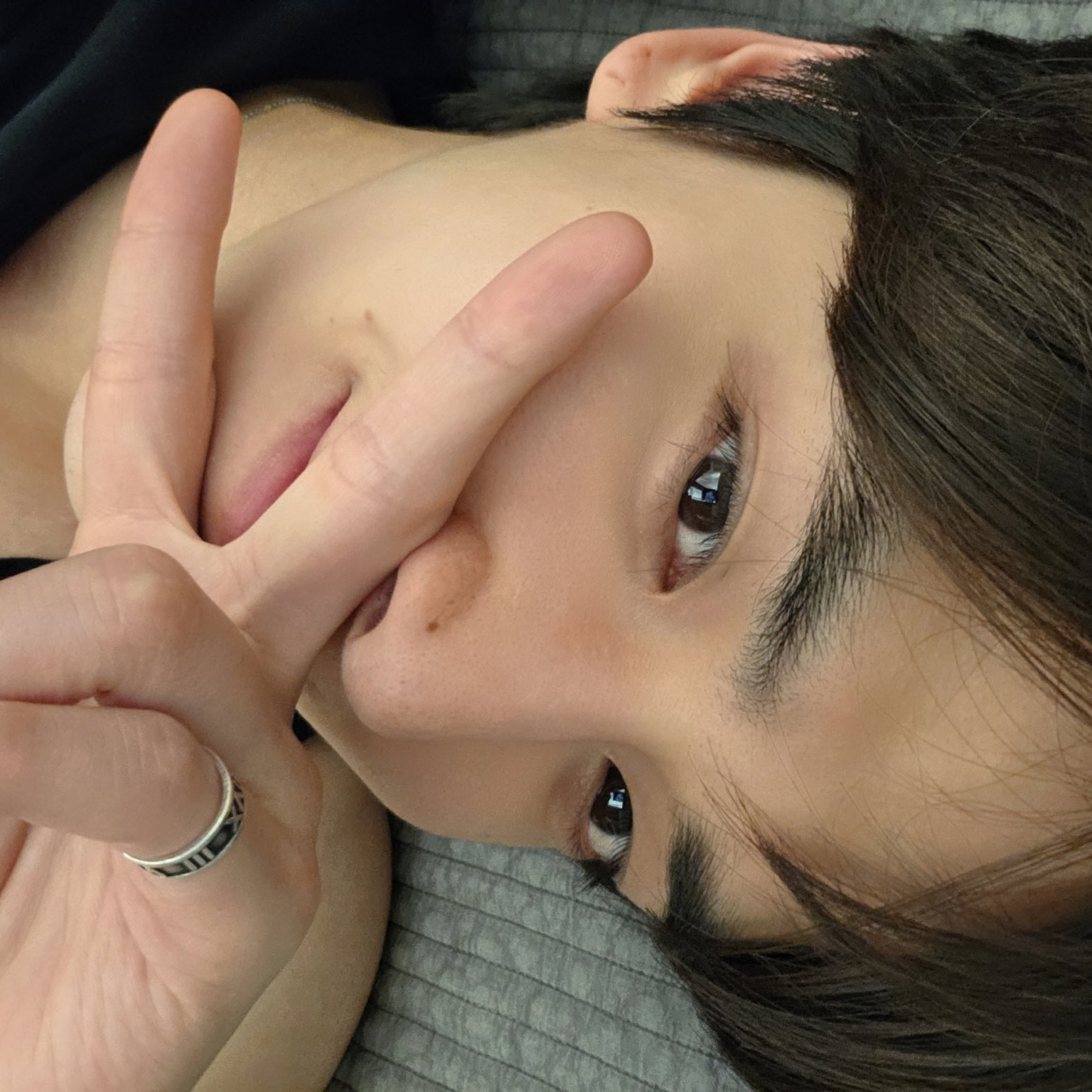 A moment captured by Younghoon (THE BOYZ)'s fan