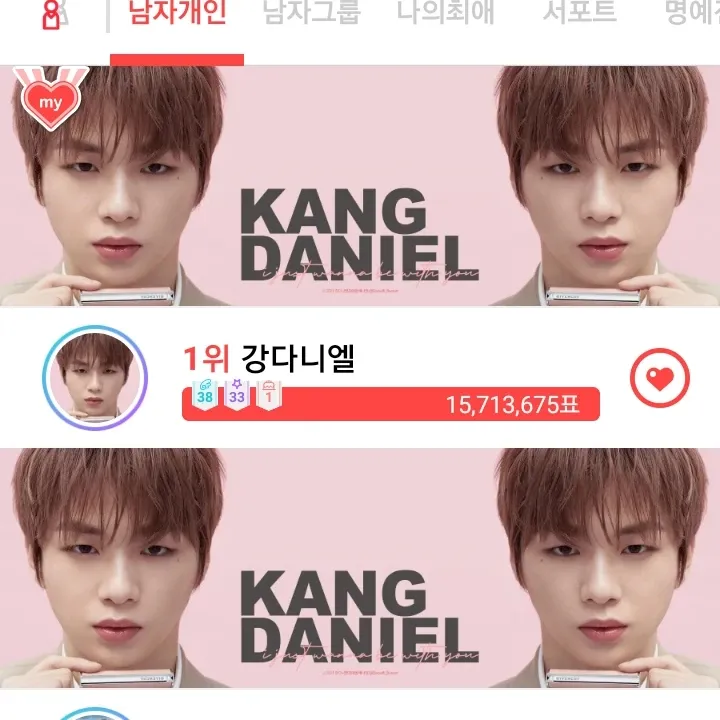 강다니엘의 비하인드 컷