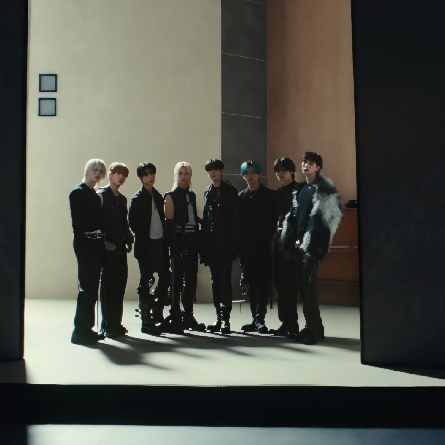 A moment captured by Stray Kids's fan