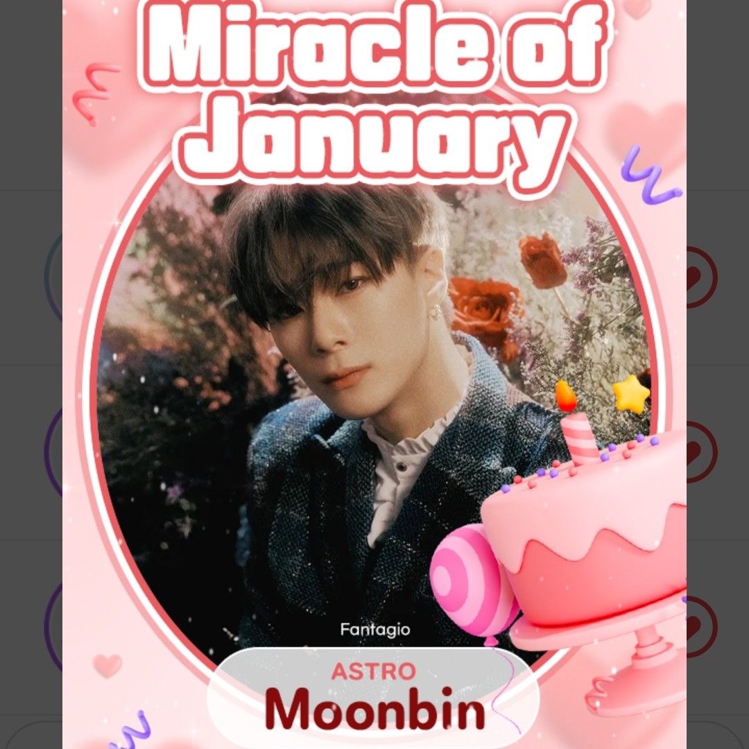 Recent activity shot of Moonbin (ASTRO)