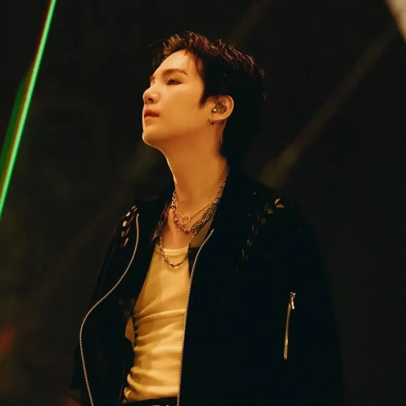 Recent activity shot of SUGA (BTS)