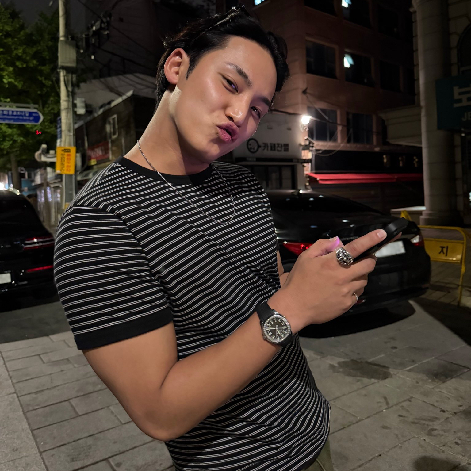 Recent activity shot of Mingyu (SEVENTEEN)