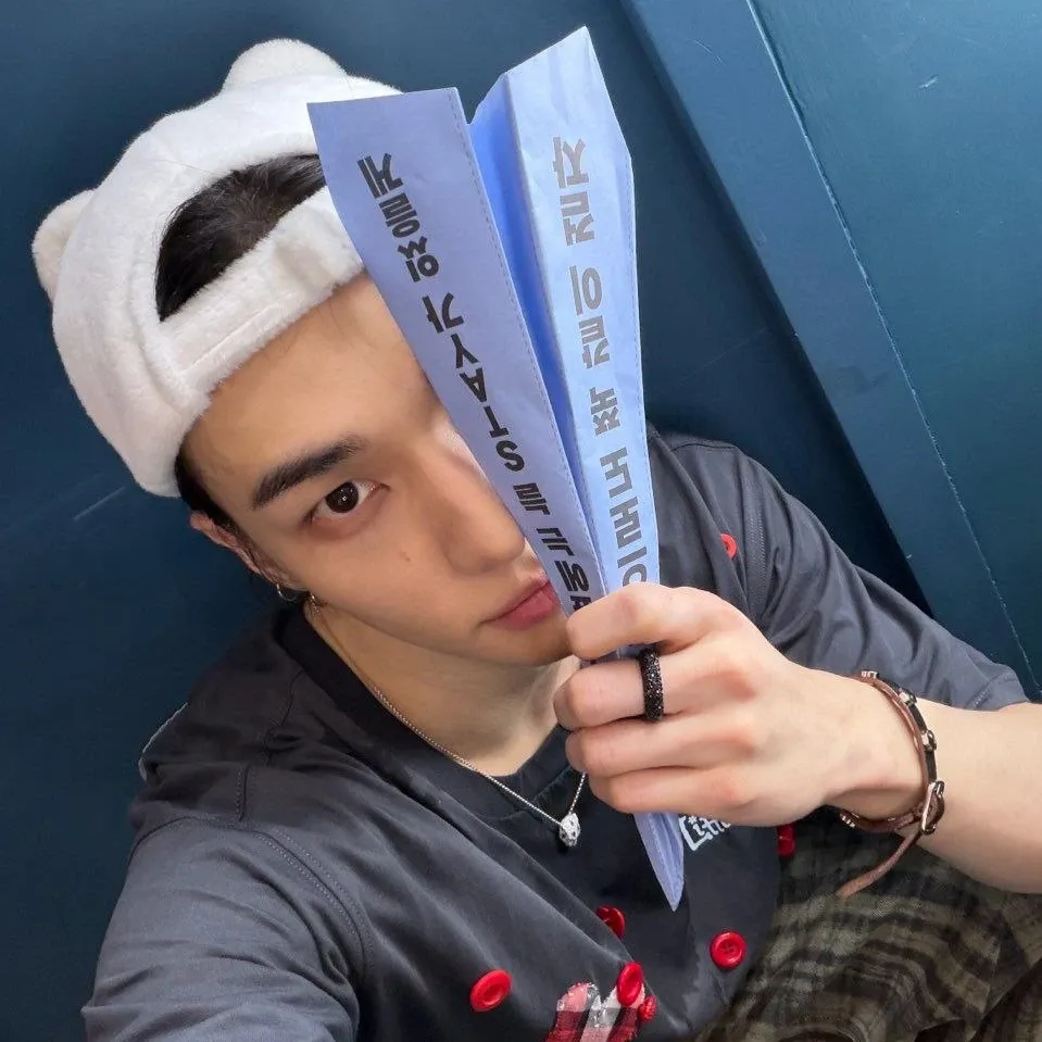 A moment captured by Stray Kids's fan