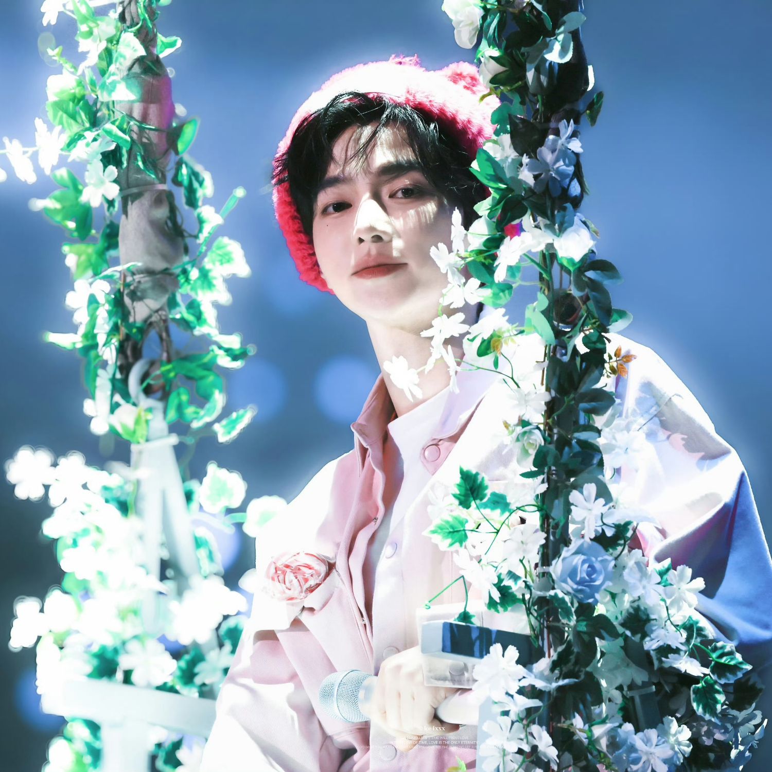 A moment captured by Zhang Hao's fan