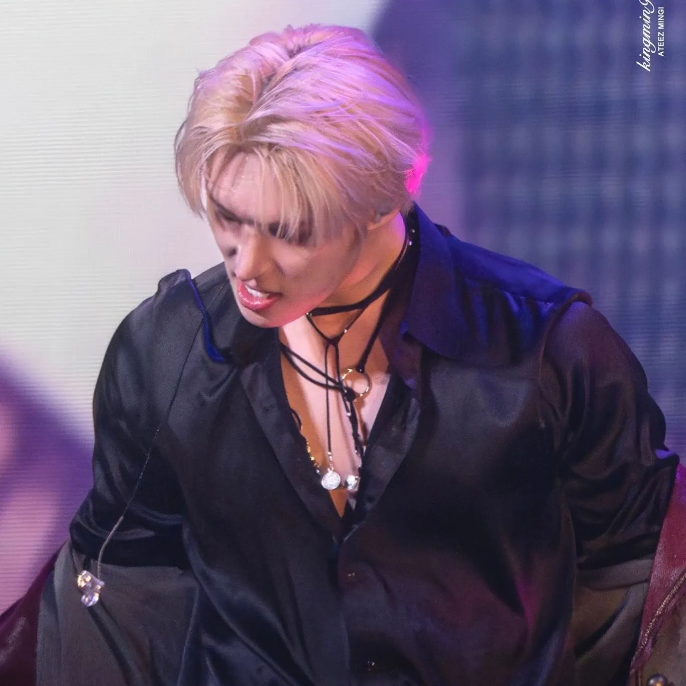 A moment captured by Mingi (ATEEZ)'s fan