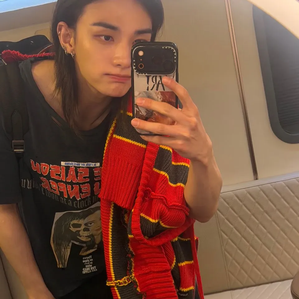 Recent activity shot of Hyunjin (Stray Kids)