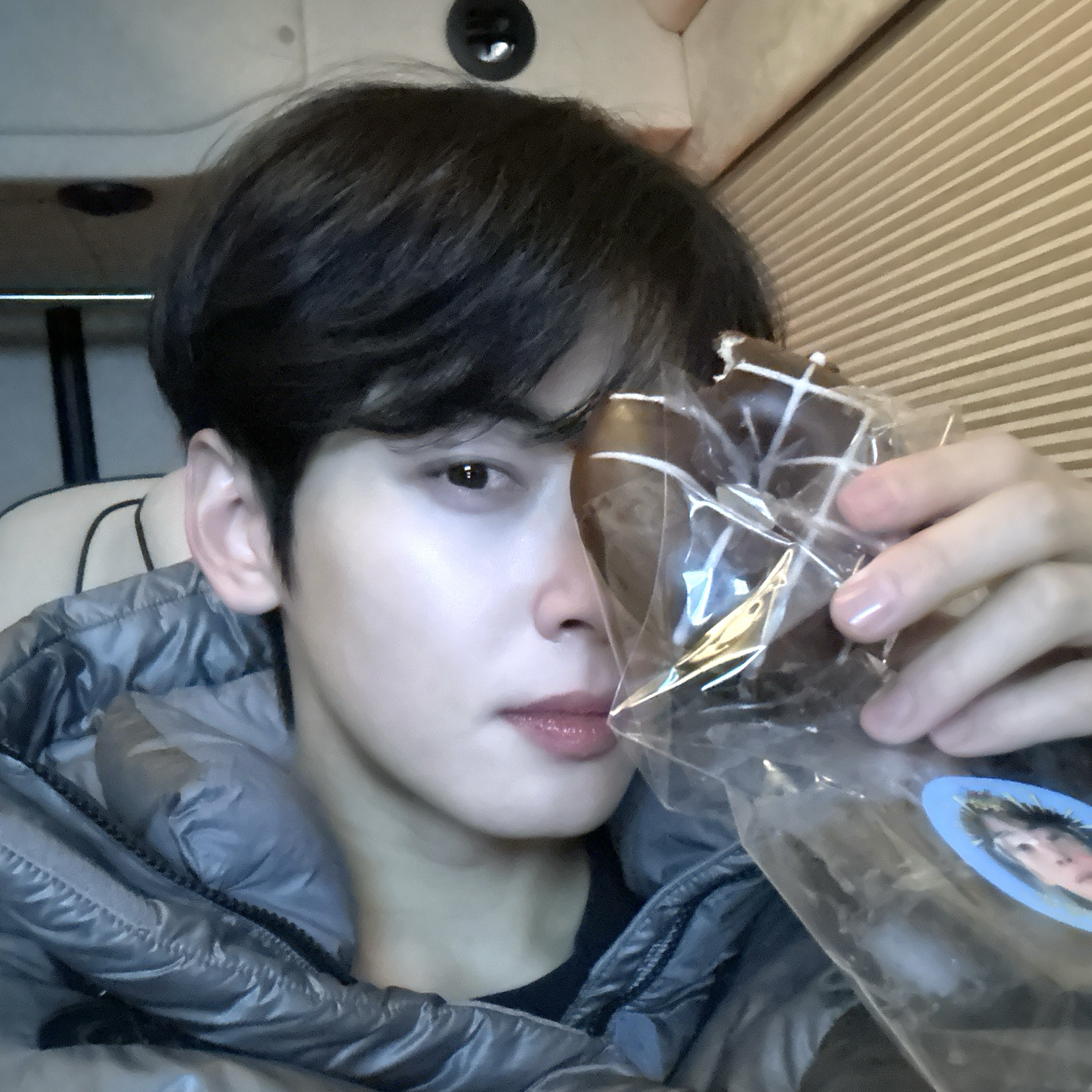 A moment captured by Eunwoo (ASTRO)'s fan