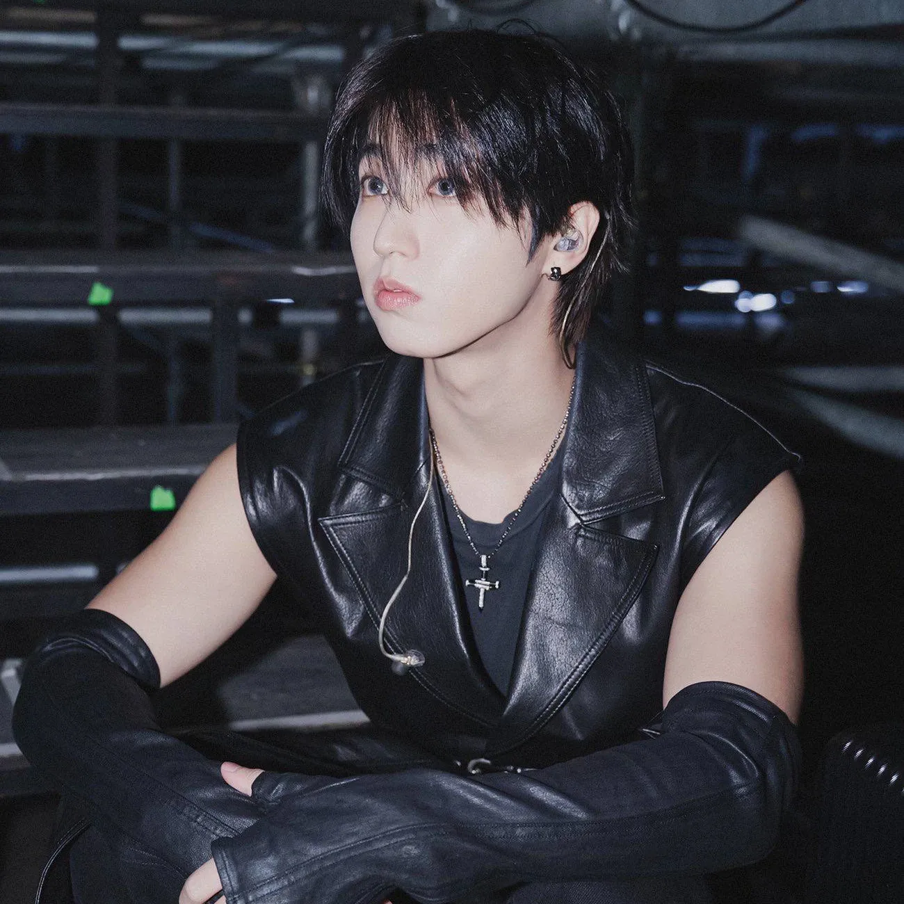 A moment captured by Stray Kids's fan