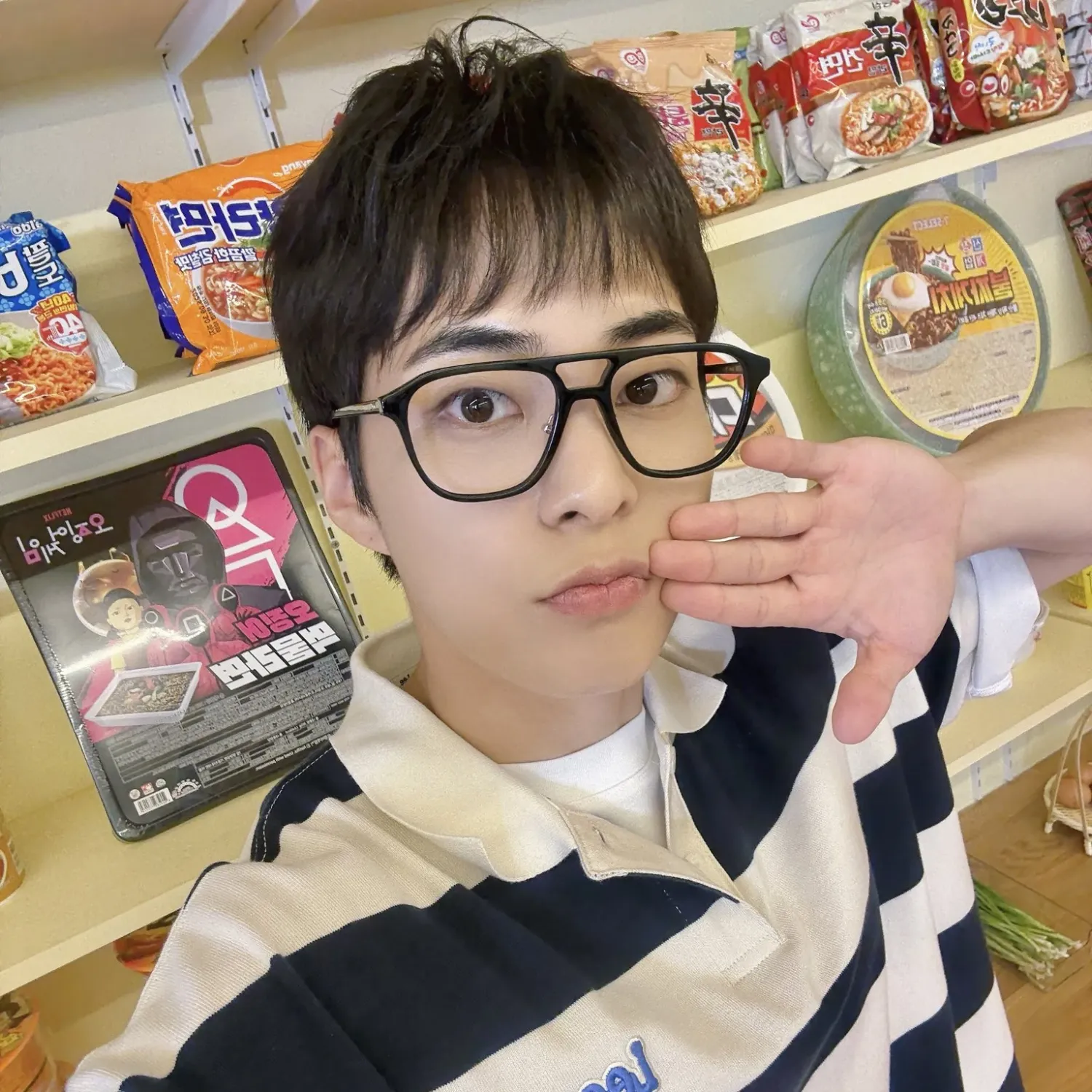 Recent activity shot of Xiumin (EXO)