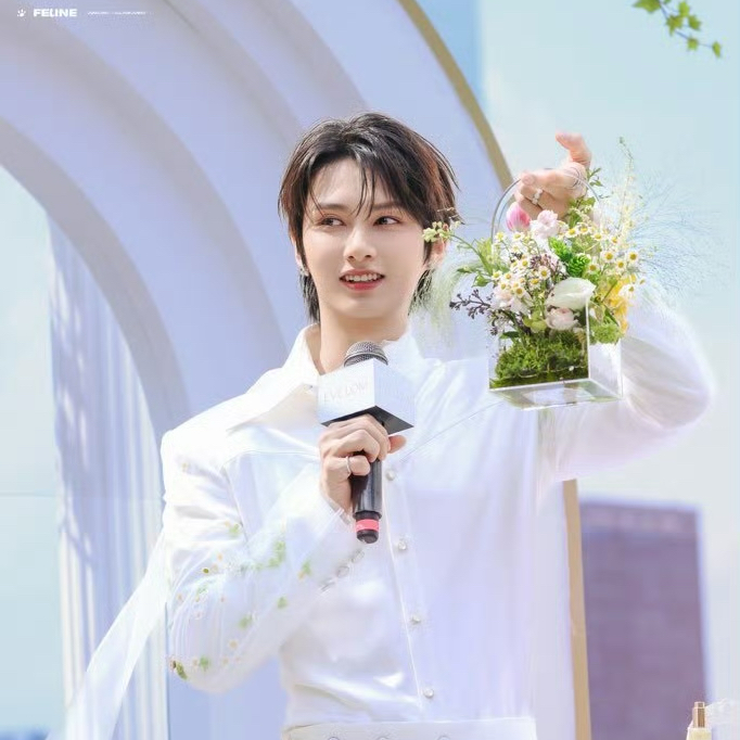 A moment captured by Jun (SEVENTEEN)'s fan