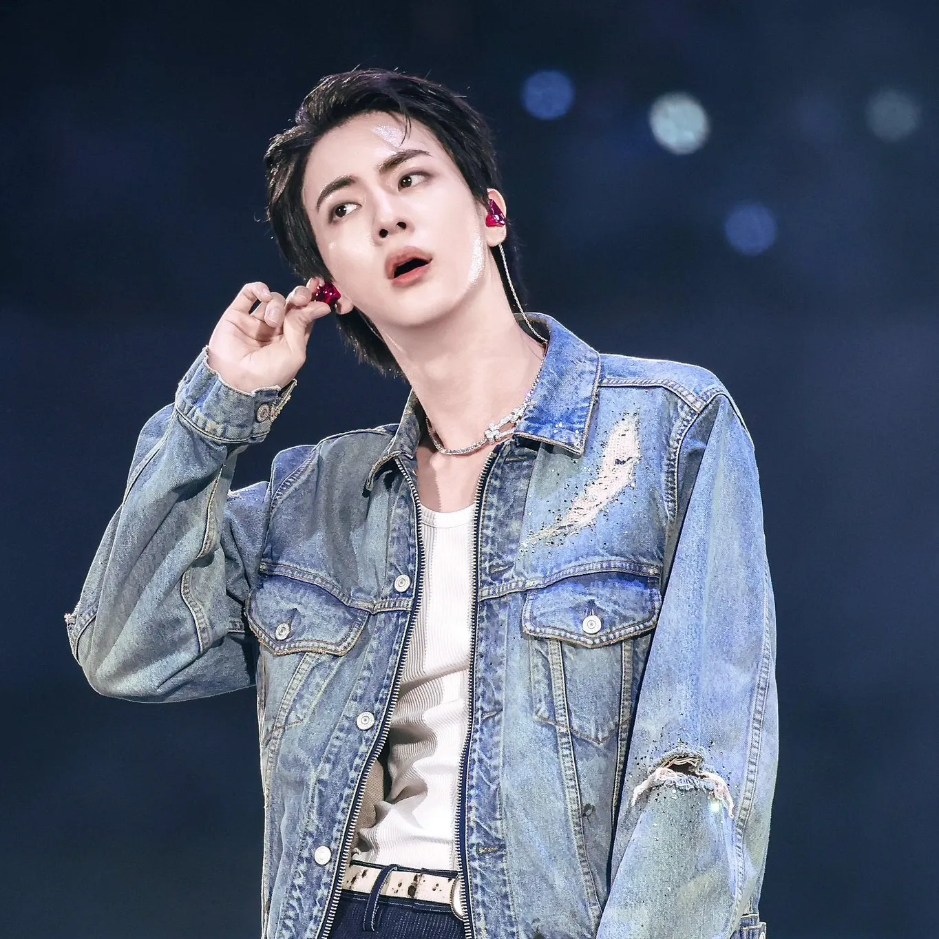 A moment captured by Jin (BTS)'s fan
