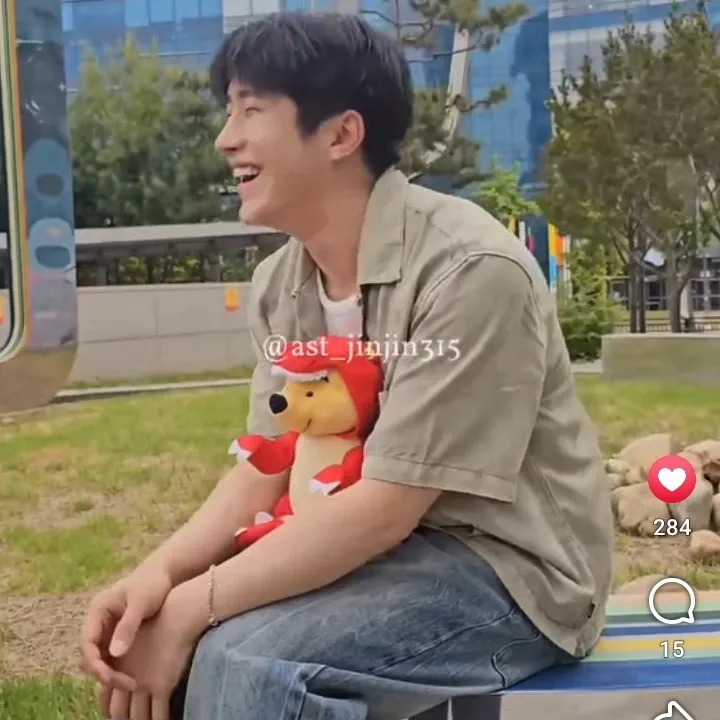 Recent activity shot of Jinjin (ASTRO)