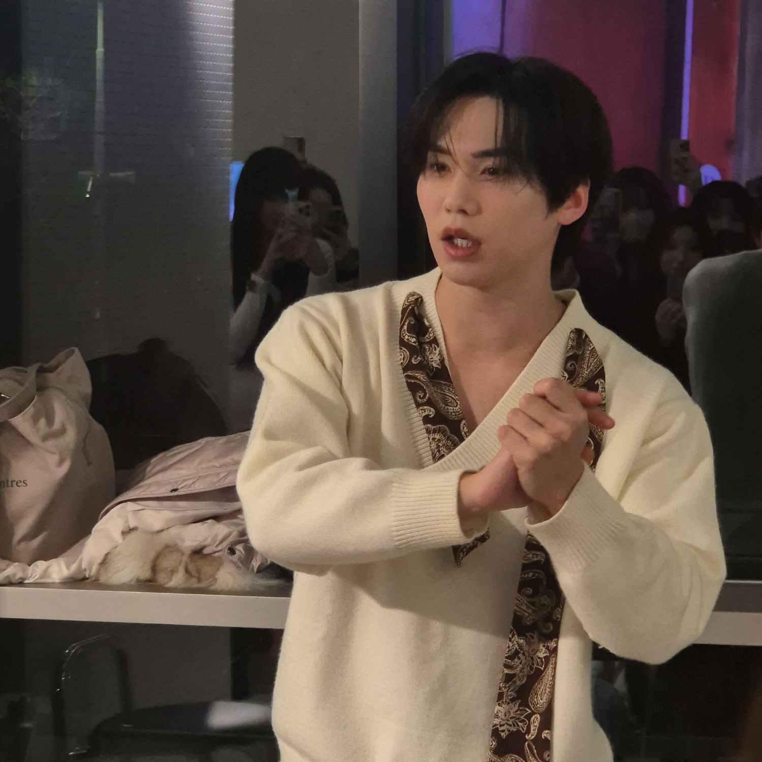 A moment captured by Rocky's fan