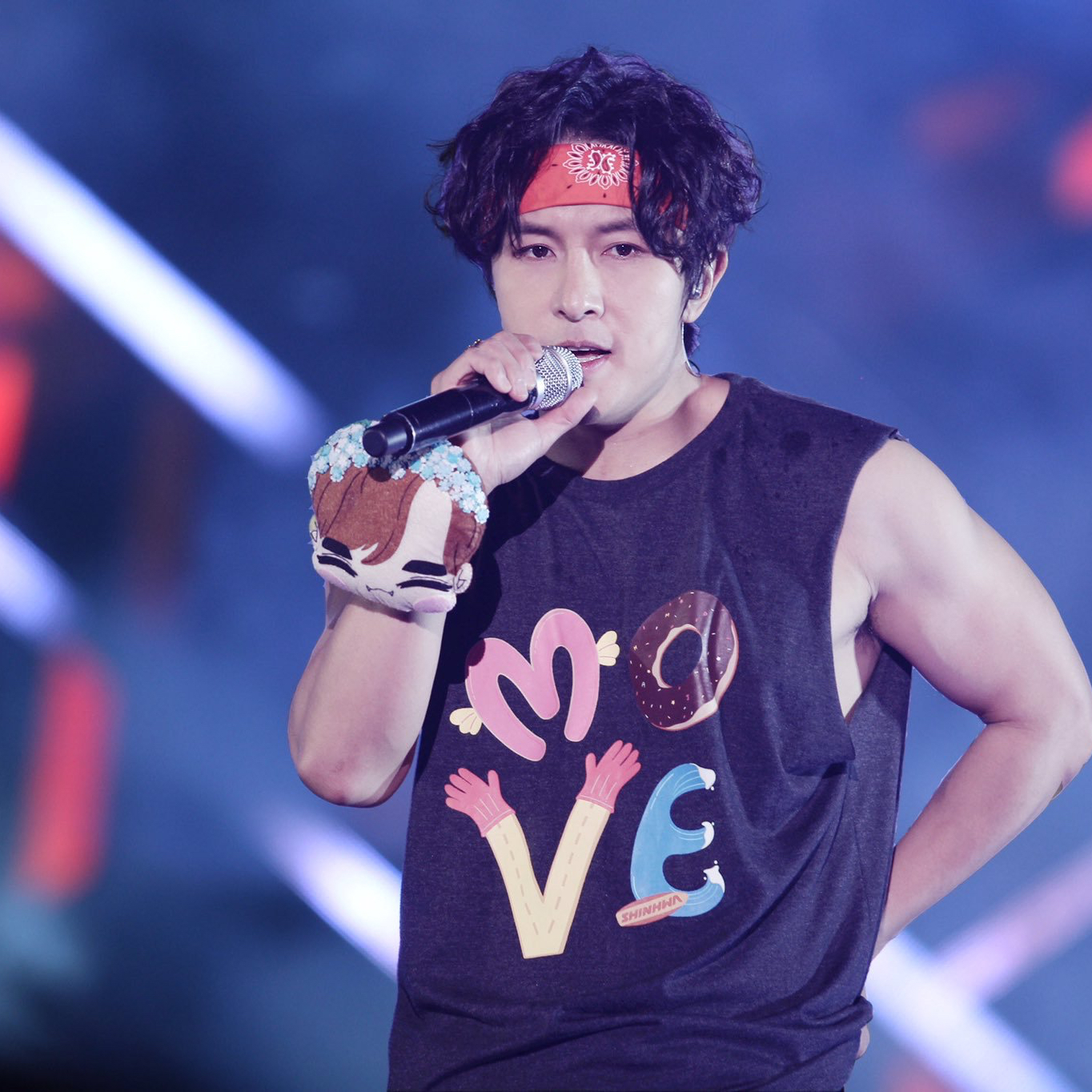 Recent activity shot of Kim Dongwan (SHINHWA)