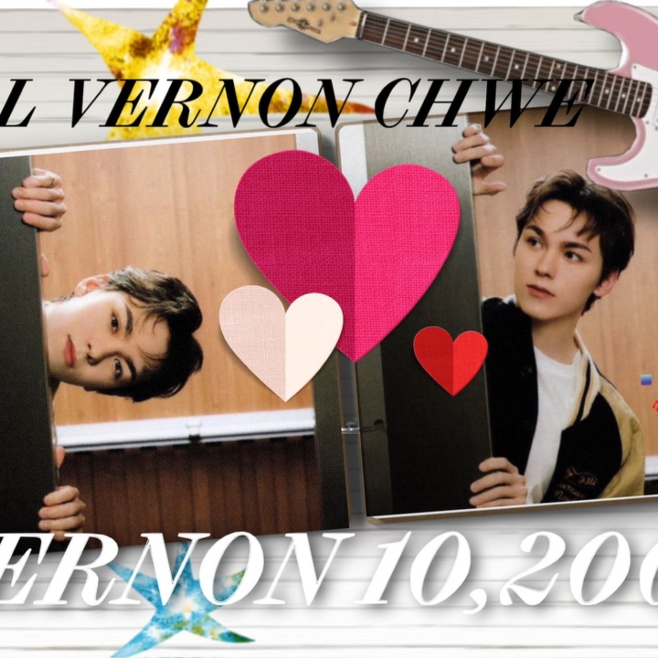 A moment captured by Vernon (SEVENTEEN)'s fan