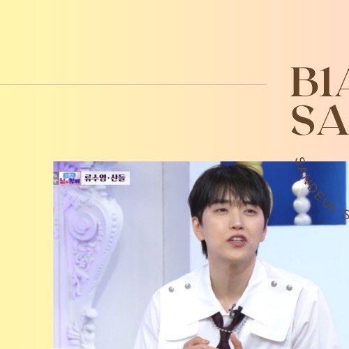 A moment captured by Sandeul (B1A4)'s fan