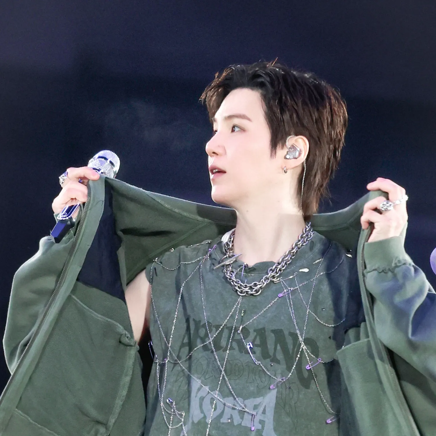 Recent activity shot of SUGA (BTS)