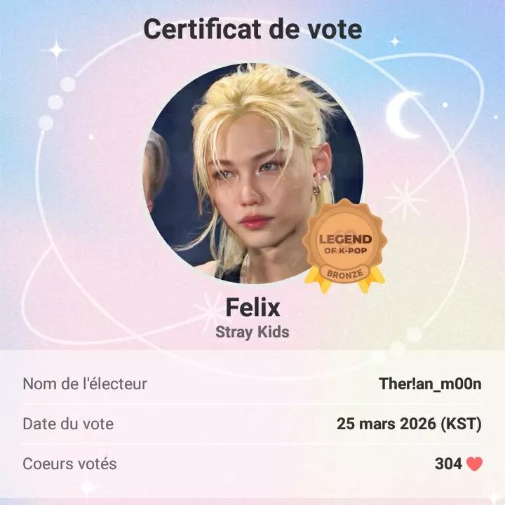 Latest photo of Felix (Stray Kids)