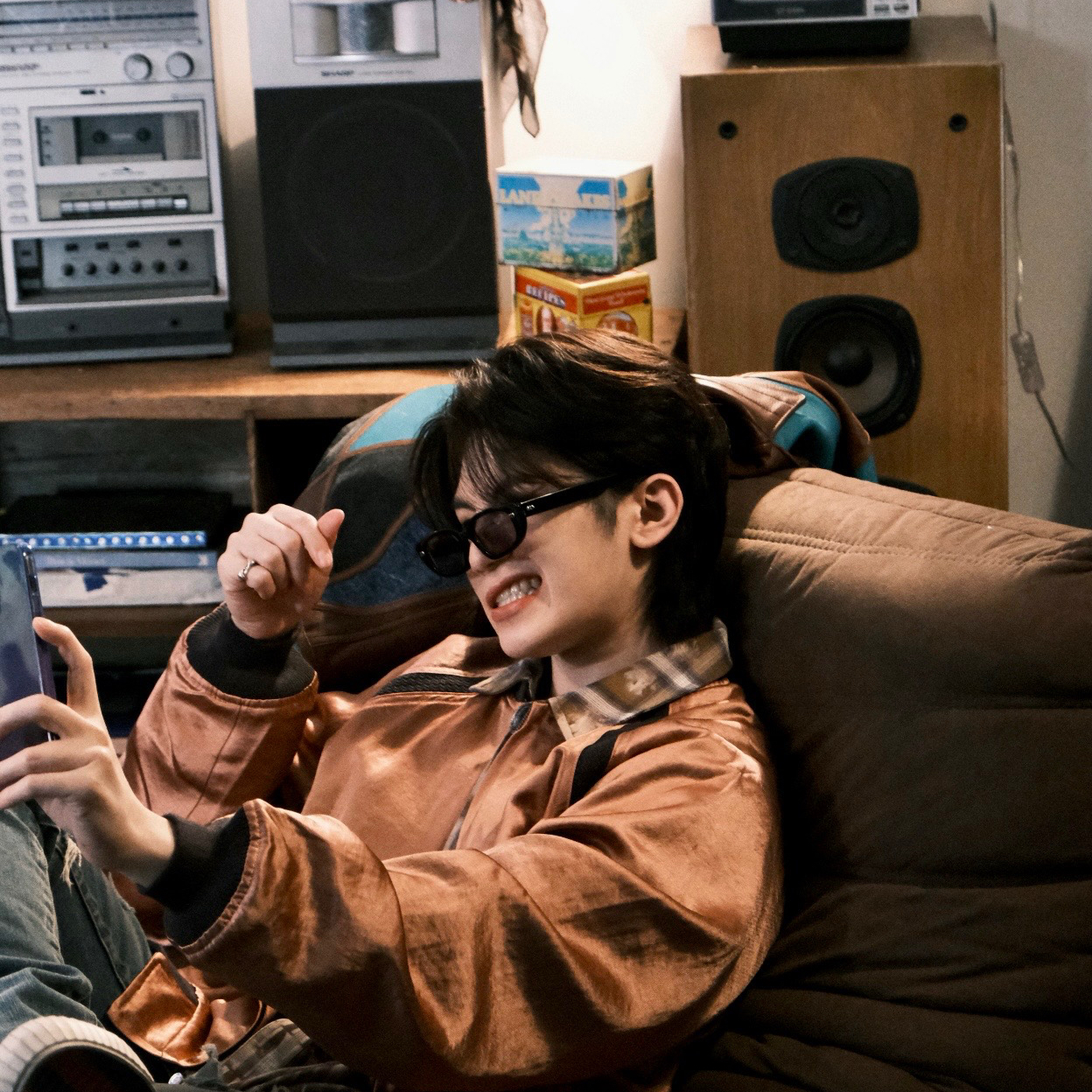 A moment captured by Woozi (SEVENTEEN)'s fan