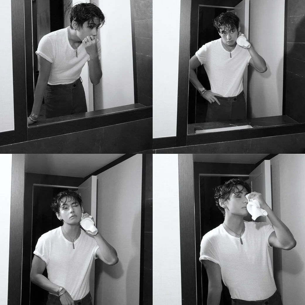 V (防弹少年团)粉丝拍下的瞬间