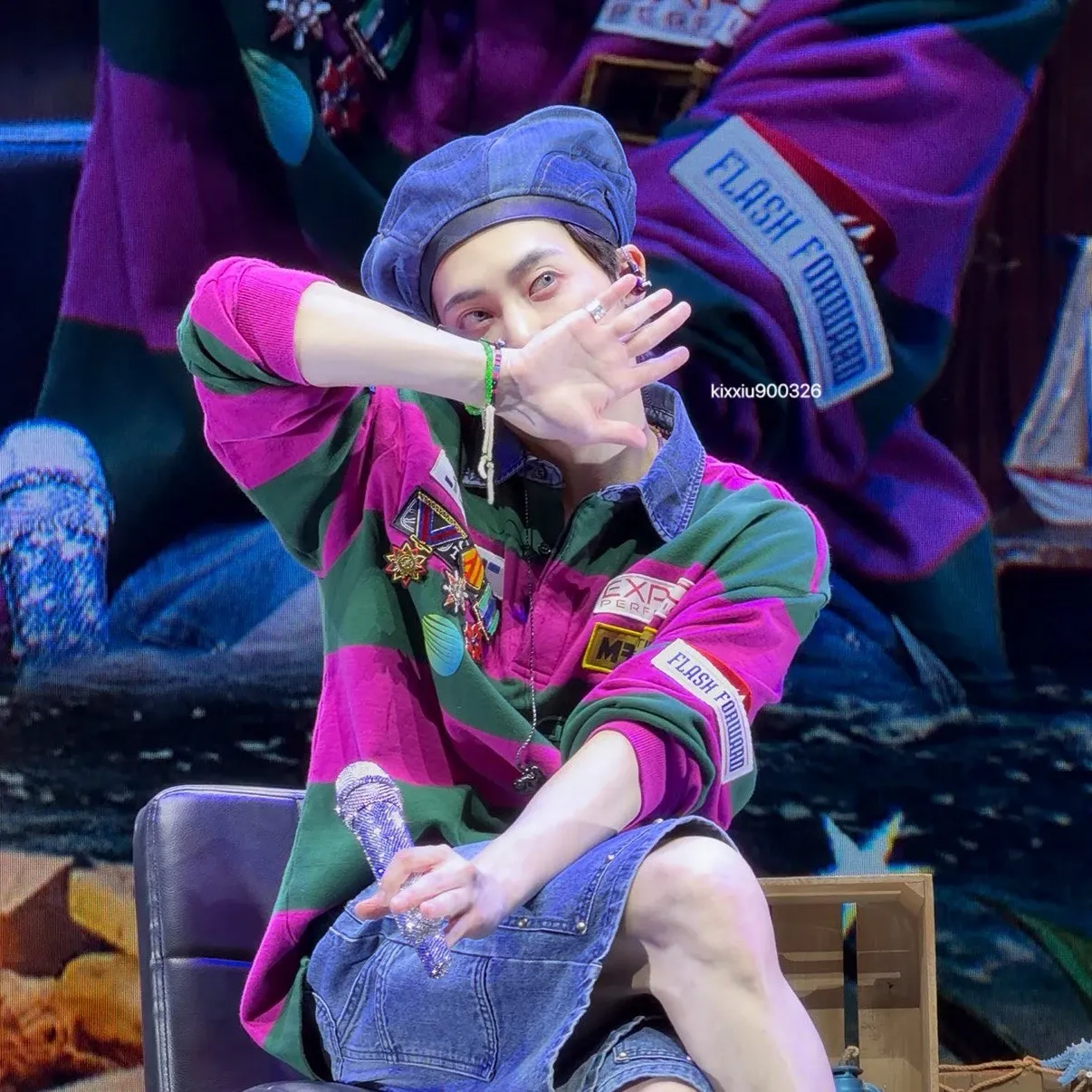 A moment captured by Xiumin (EXO)'s fan