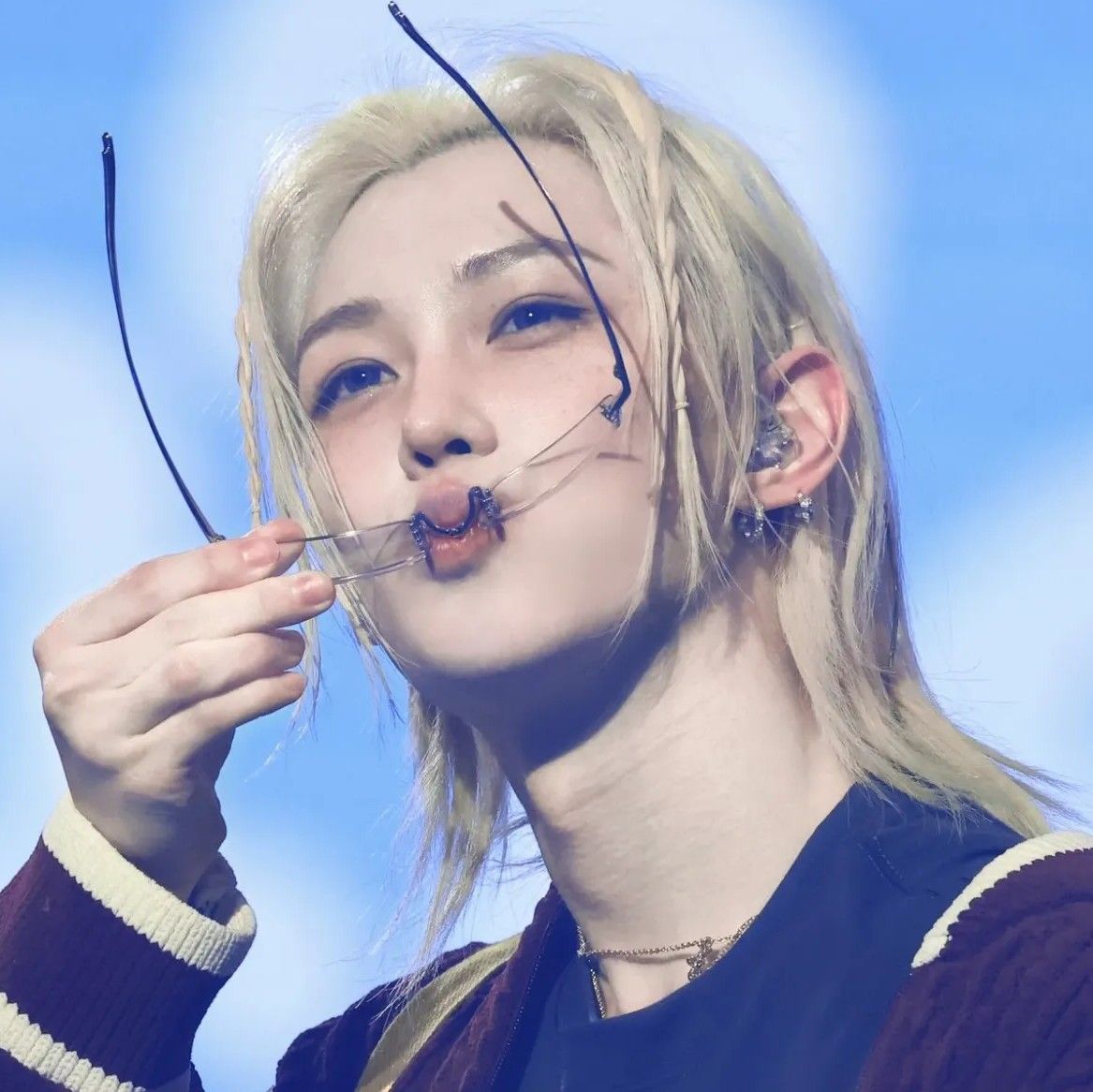 A moment captured by Stray Kids's fan