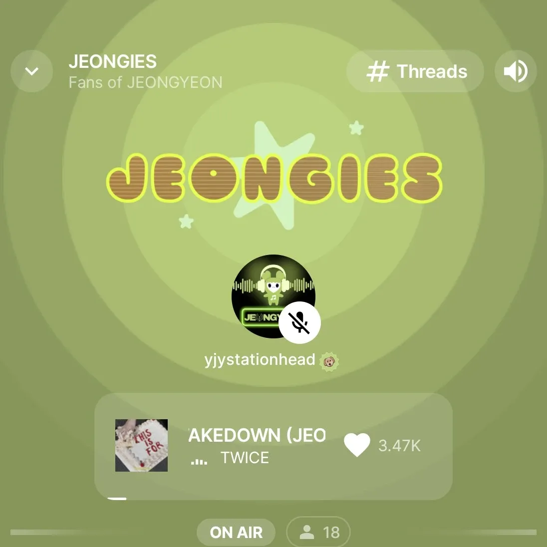 Recent activity shot of Jeongyeon (TWICE)
