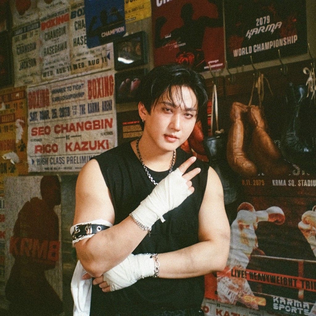 Recent activity shot of Changbin (Stray Kids)