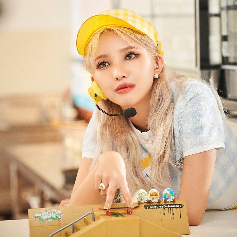 Recent activity shot of Soyeon (i-dle)