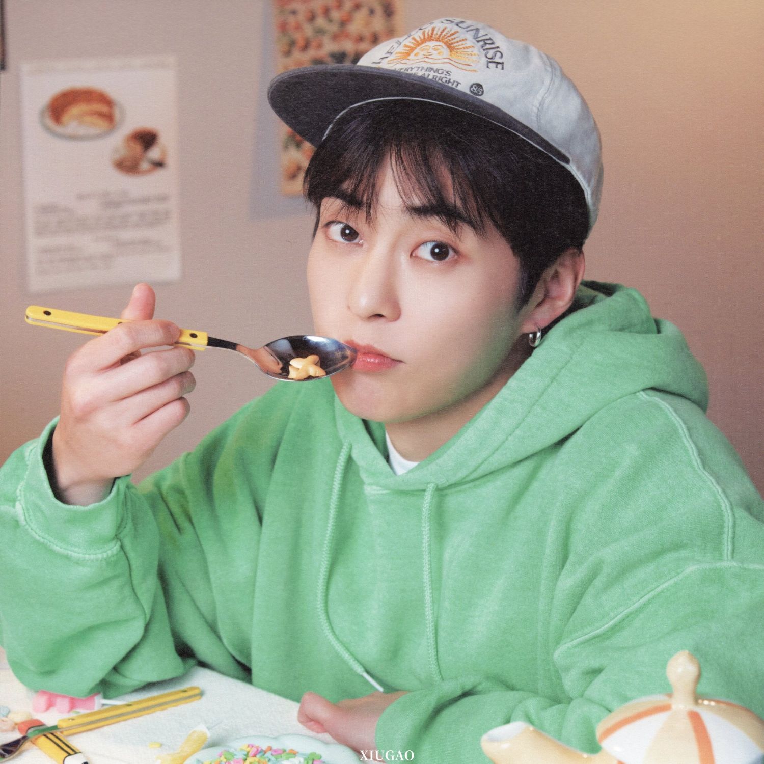 A moment captured by Xiumin (EXO)'s fan