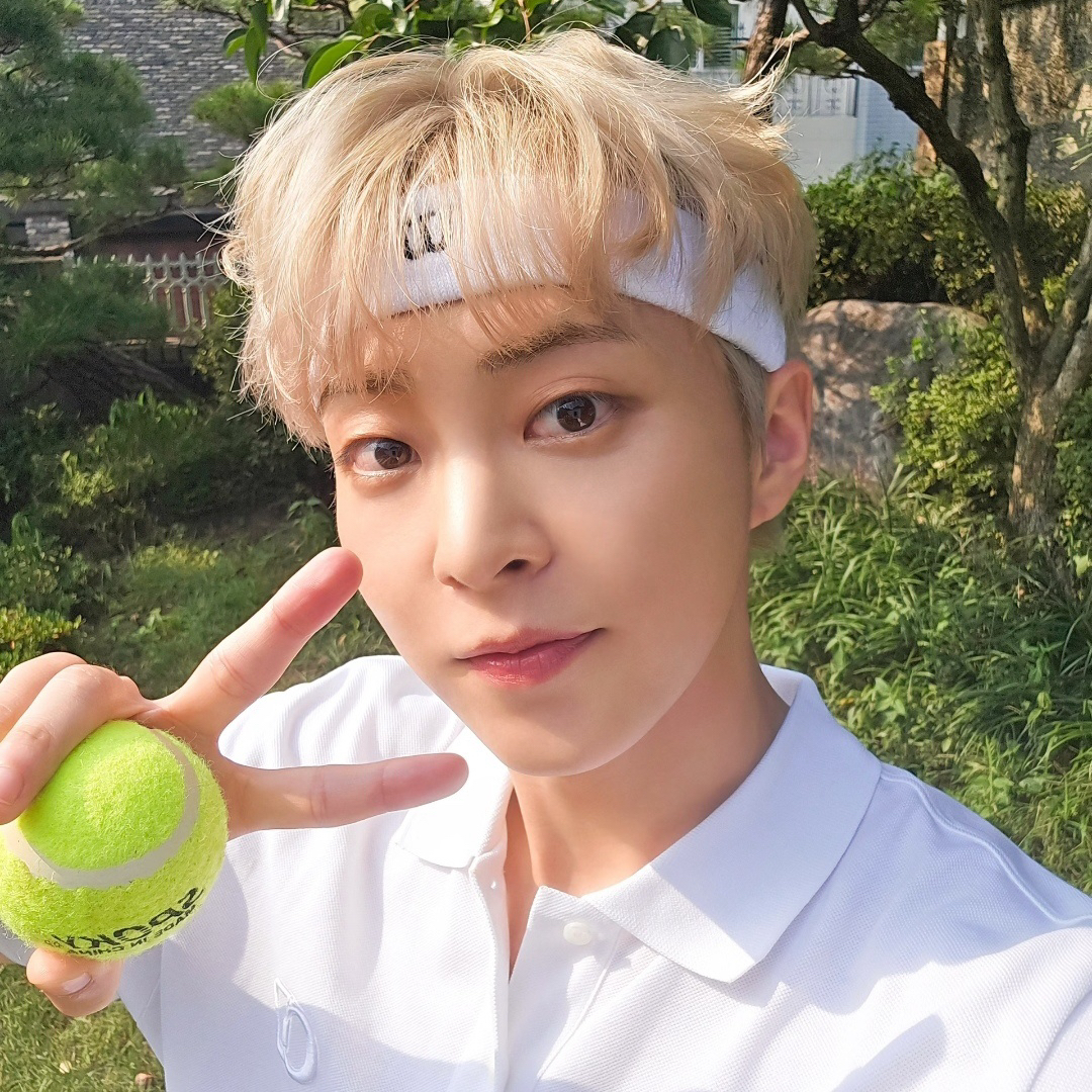 Recent activity shot of Xiumin (EXO)