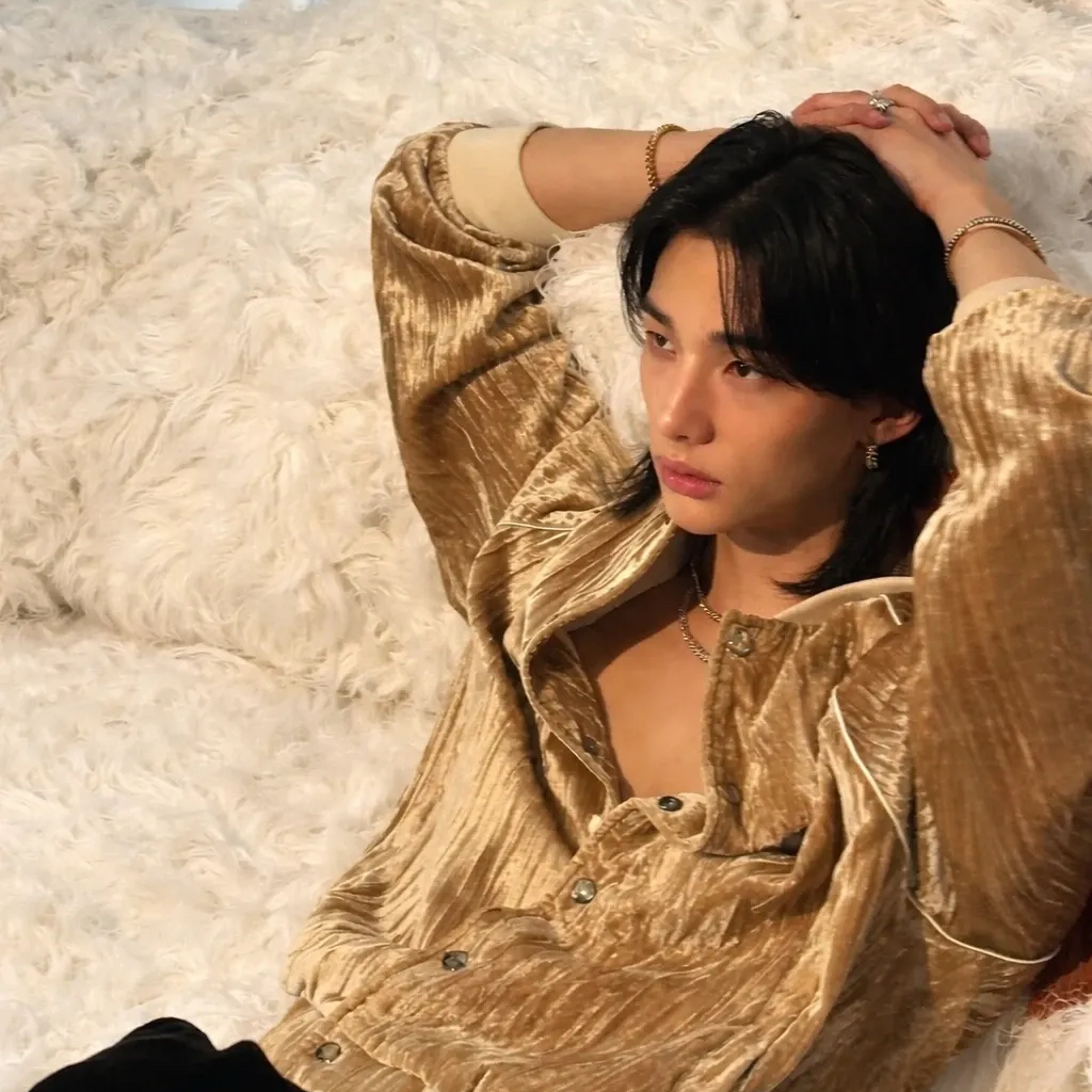 Recent activity shot of Hyunjin (Stray Kids)