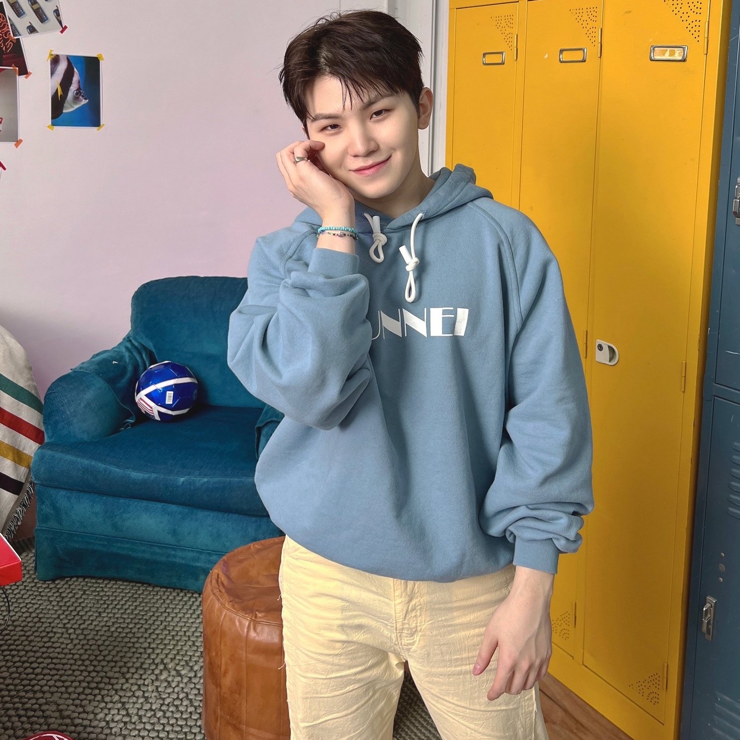 Recent activity shot of Woozi (SEVENTEEN)