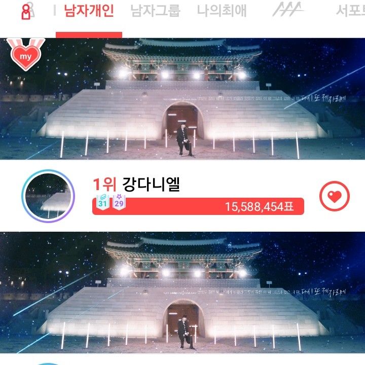 강다니엘의 비하인드 컷