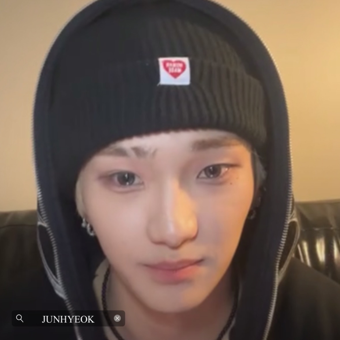 A moment captured by Junhyeok's fan