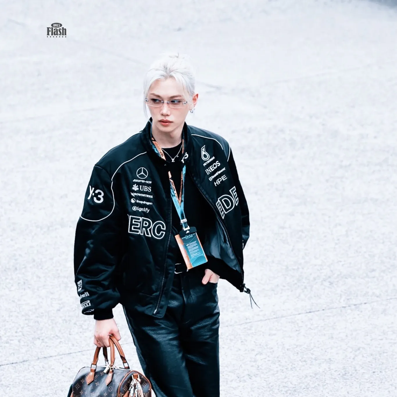 A moment captured by Felix (Stray Kids)'s fan