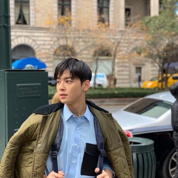 A moment captured by Eunwoo (ASTRO)'s fan