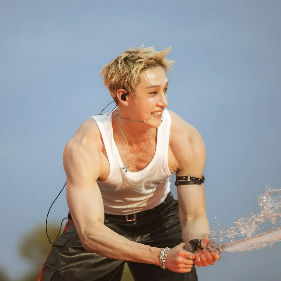 Recent activity shot of Bang Chan (Stray Kids)