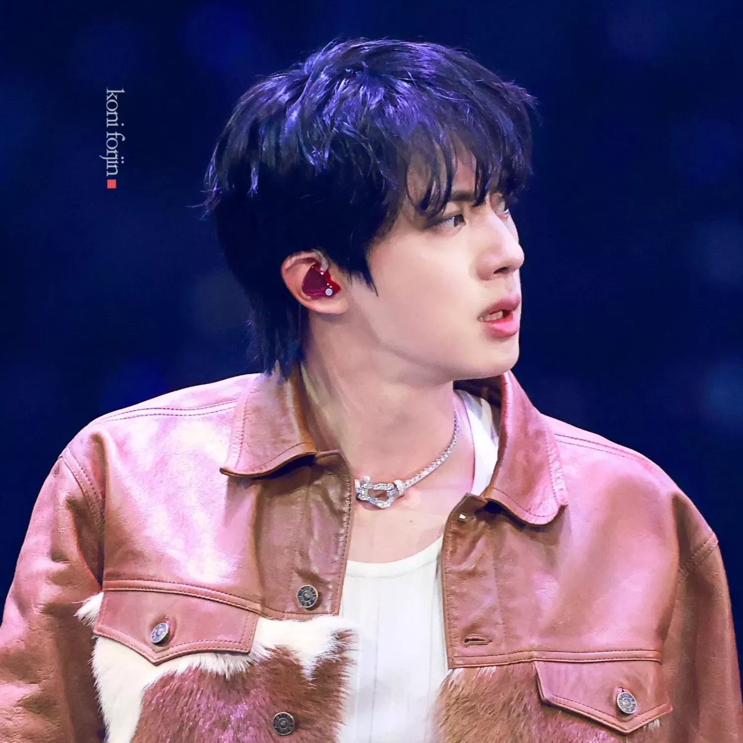 Recent activity shot of Jin (BTS)