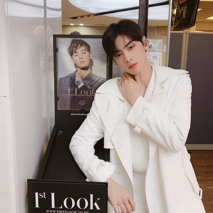 Recent activity shot of Eunwoo (ASTRO)