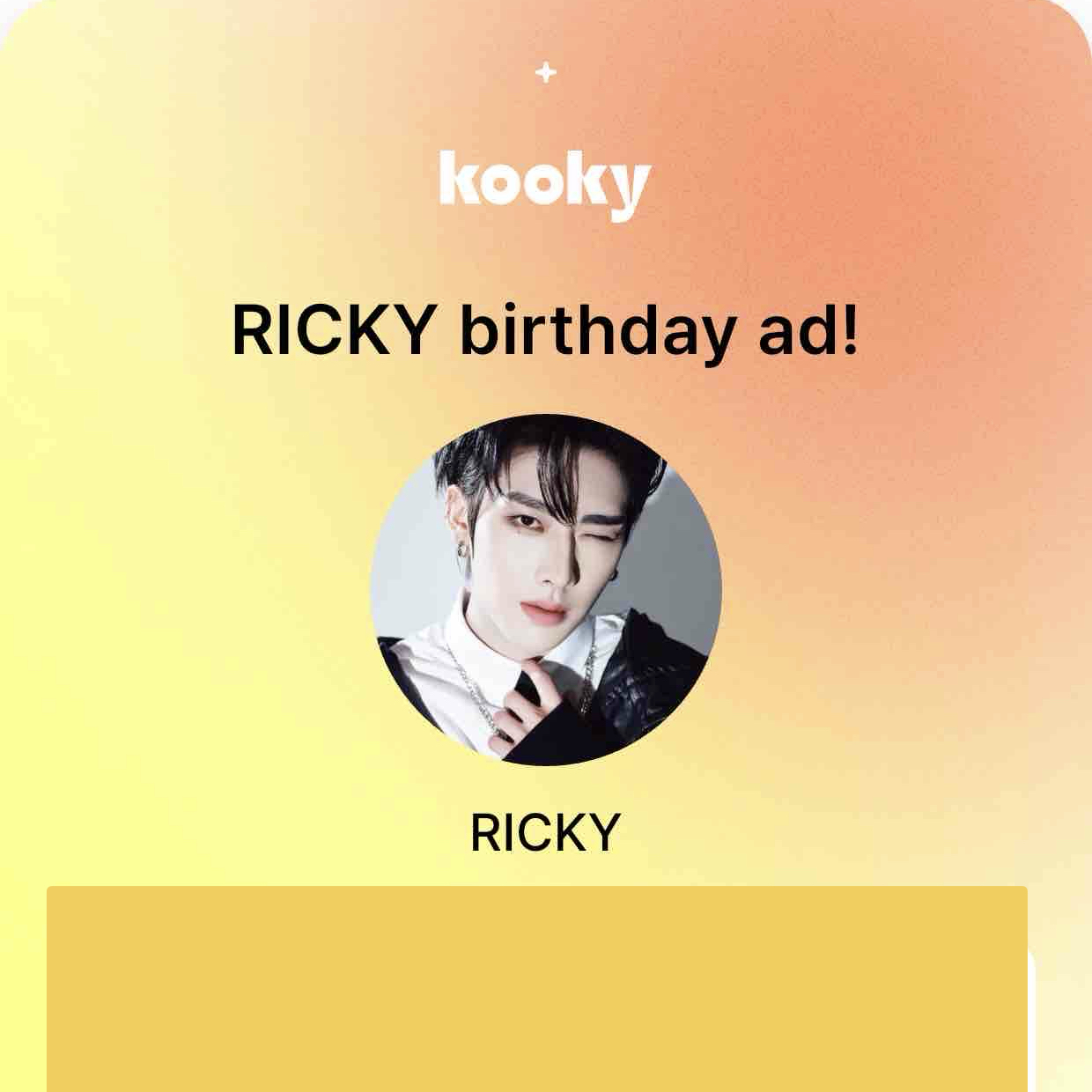 Momen yang diabadikan oleh penggemar Ricky (ZEROBASEONE)
