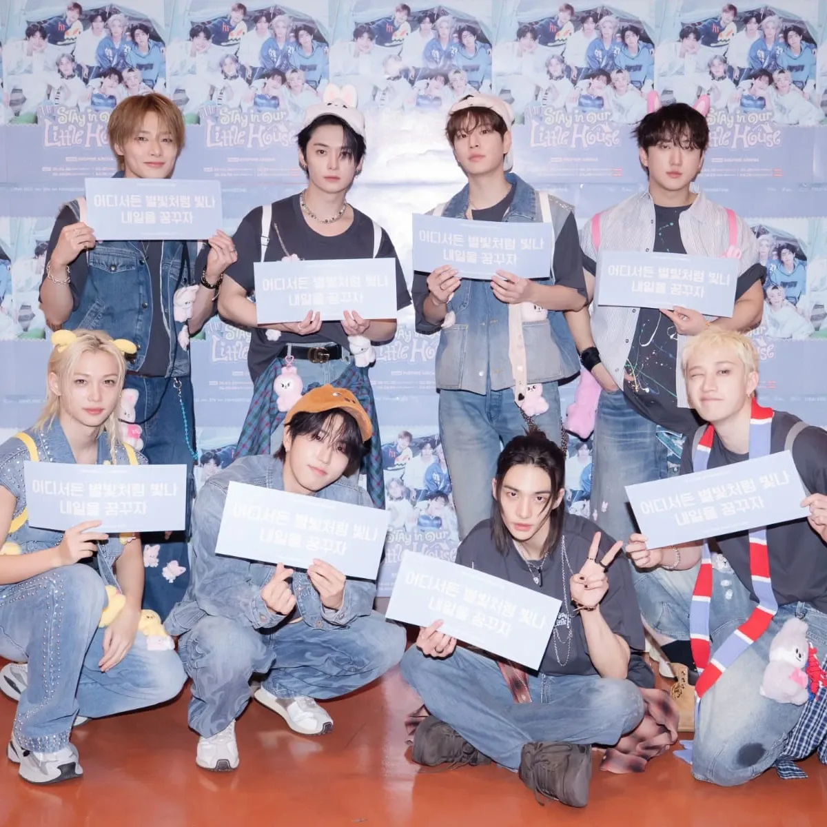 A moment captured by Stray Kids's fan